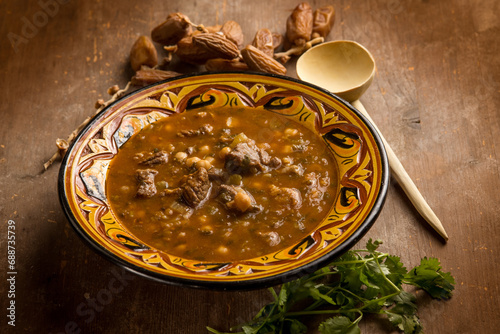 harira soup traditional moroccan recipe photo
