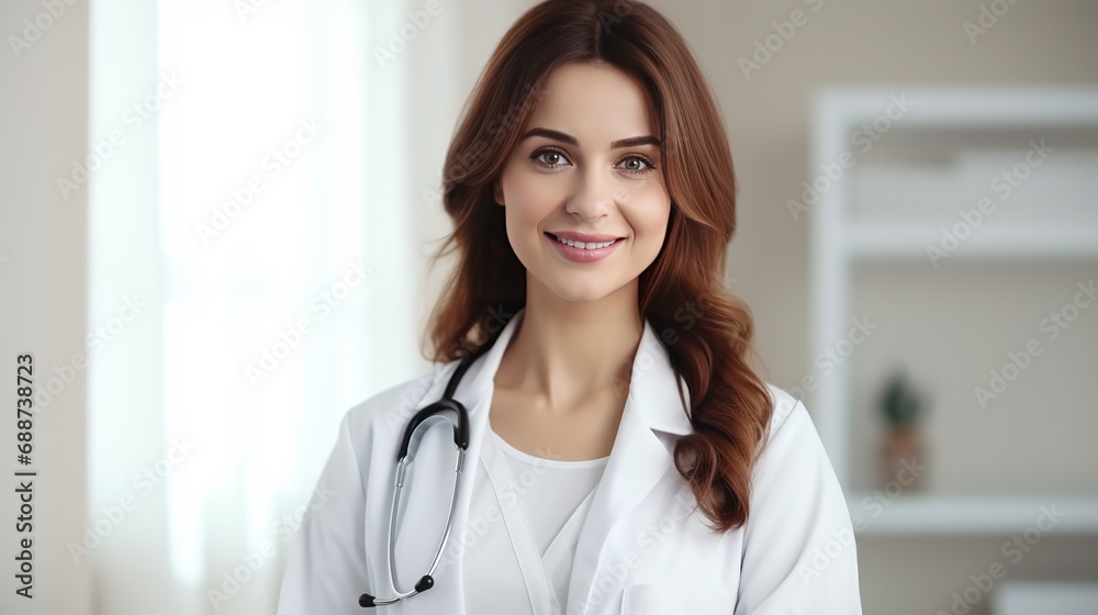 A female doctor presents a medicine that is isolated on white in a presentation. A female doctor presents a medicine that is isolated on white in a presentation.