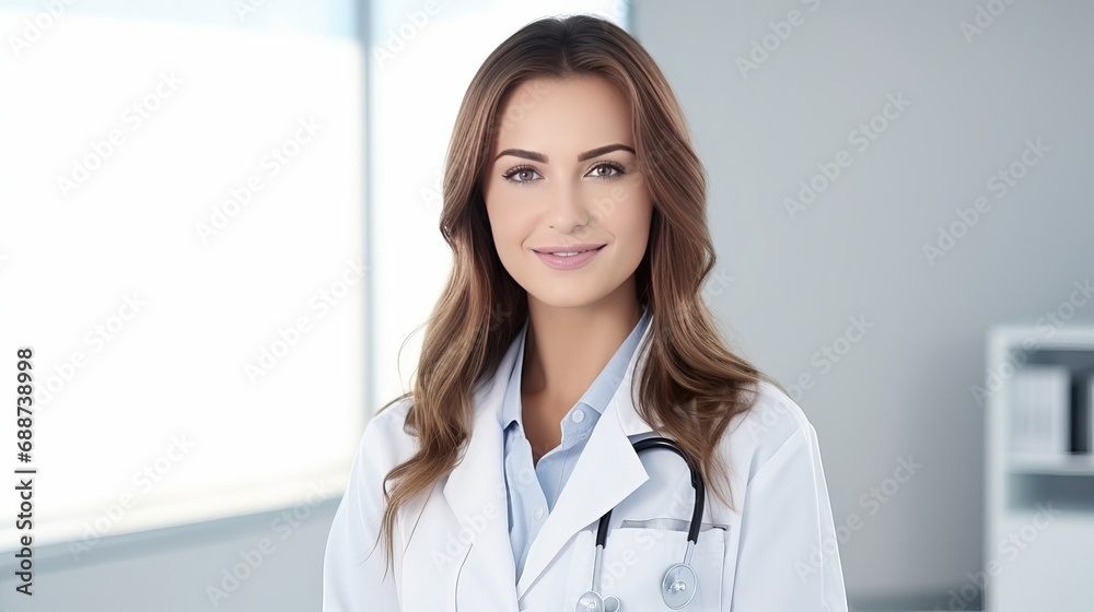 A young female pharmacist holding medication and a clipboard against a white background. A young female pharmacist holding medication and a clipboard against a white background.