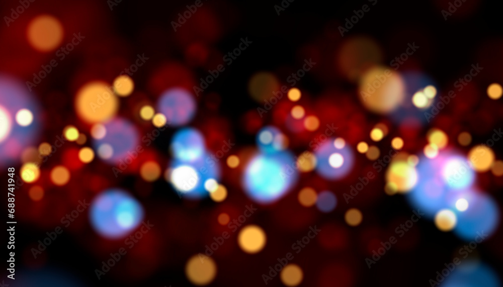 Abstract festive background made of blurred particles. Bokeh background