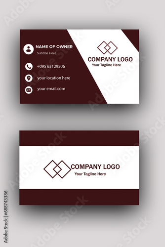 Brown business card 