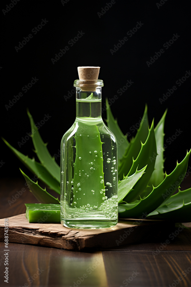 bottle, jars of aloe essential oil extract bottle, jars of aloe essential oil extract