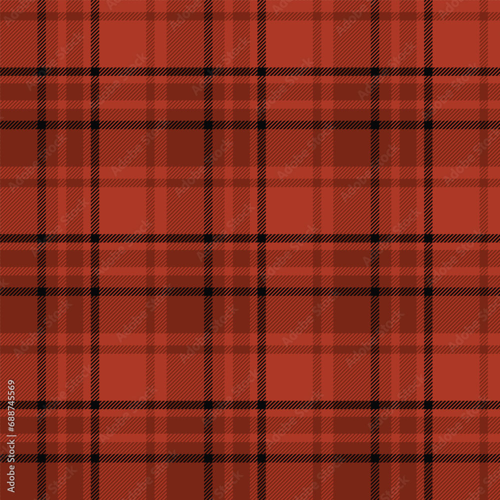 Obraz premium Christmas Pattern Traditional Plaid Seamless Tartan Files, Red Buffalo for Fabric or Digital Paper Download, scrapbook papers