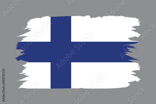 Vector illustration of finland flag