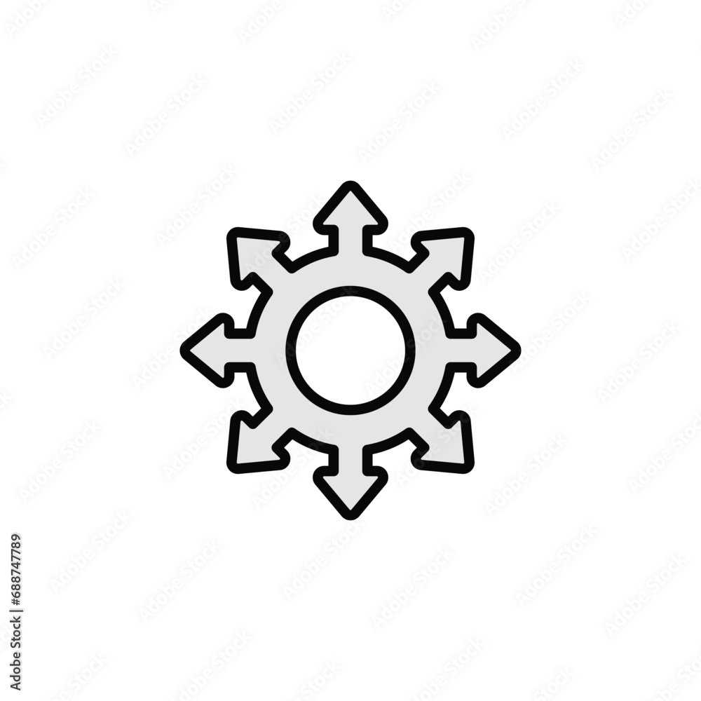 Algoritm icon design with white background stock illustration