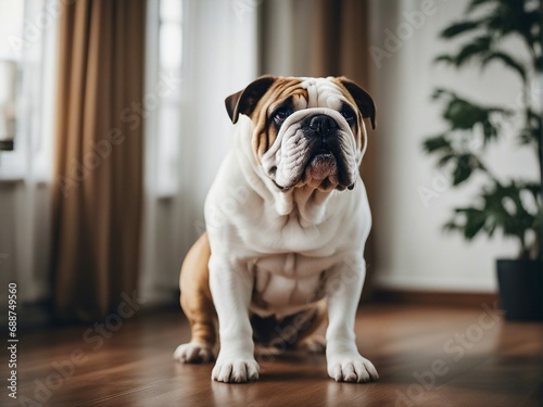 portrait of english bulldog