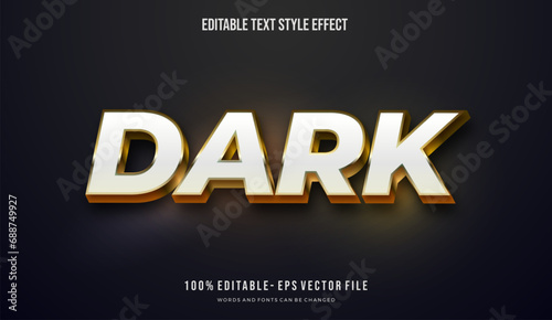 Editable text effect futuristic shiny gold color. Text style effect. Editable fonts vector files.