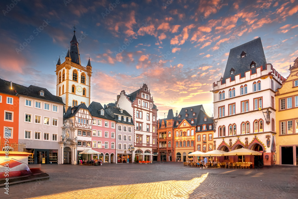 Markt, Trier, Rheinland Pfalz, Deutschland 
