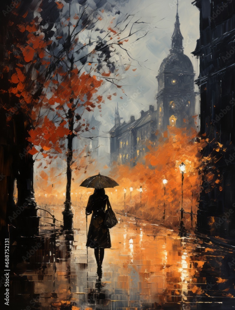 Rainy Autumn Evening Walk Rainy Autumn Evening Walk