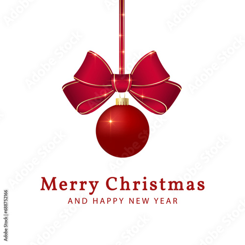 Obraz na płótnie Merry Christmas and Happy New Year w salonie