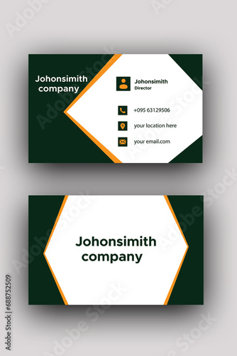 Green business card 