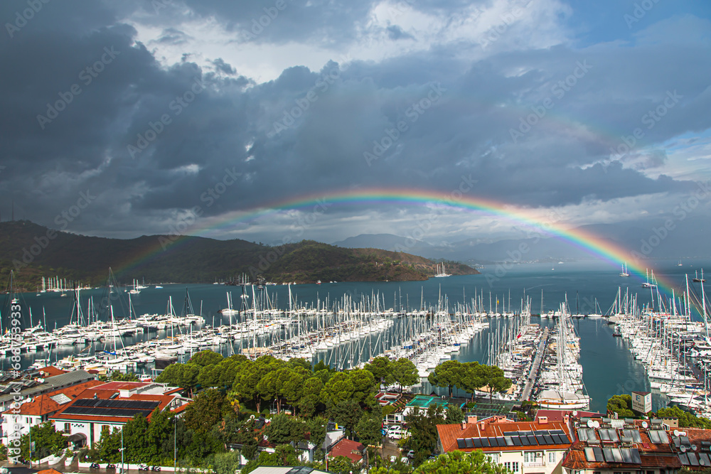 Take a walk in Fethiye to discover the rainbow