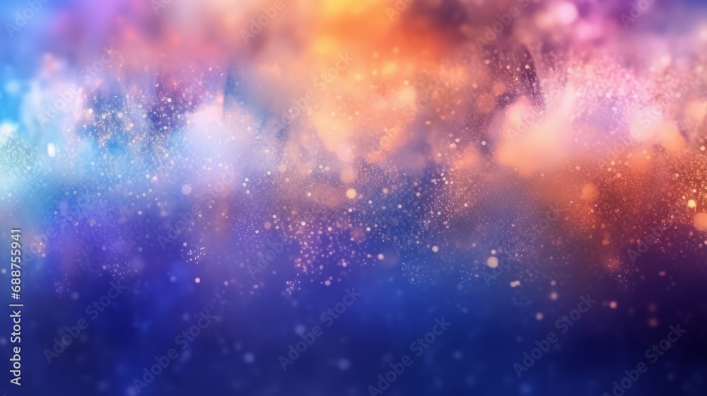 New year festival abstract background with glitter, bokeh, magical light