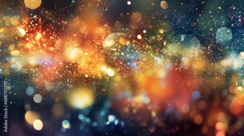 Holiday background with bokeh and sparkle © maria_lh