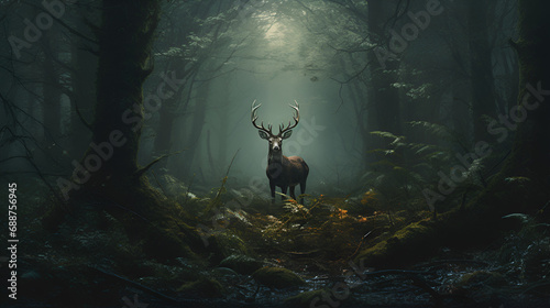 deer in the woods © l1gend