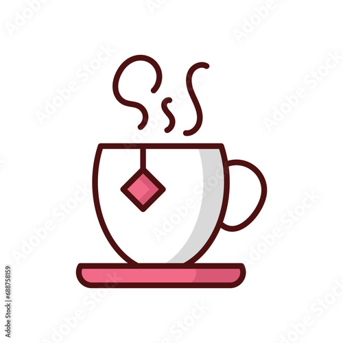 chai icon vector stock illustration