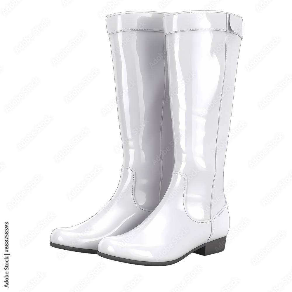 Women's boots isolated on transparent background Women's boots isolated on transparent background