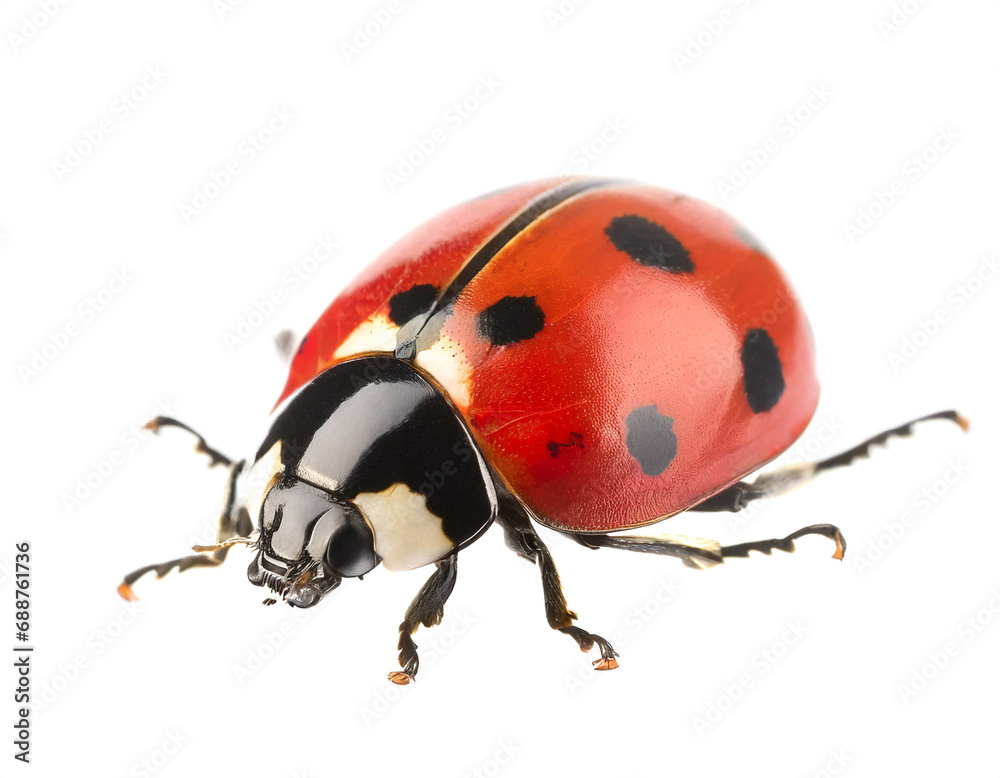 Ladybug isolated on white background, cutout Ladybug isolated on white background, cutout