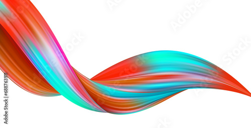 3d Wave Liquid shape color background.