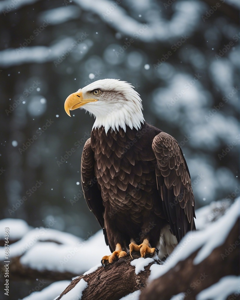 Portrait of the the bald eagle at winter
Portrait of the the bald eagle at winter