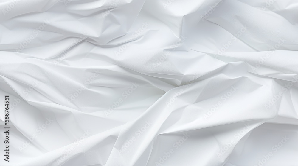 Obraz premium white crumpled paper seamless background