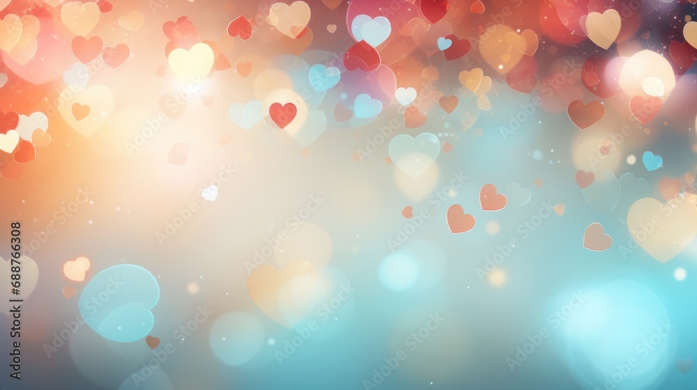 a colorful background with colorful hearts and hearts on it,