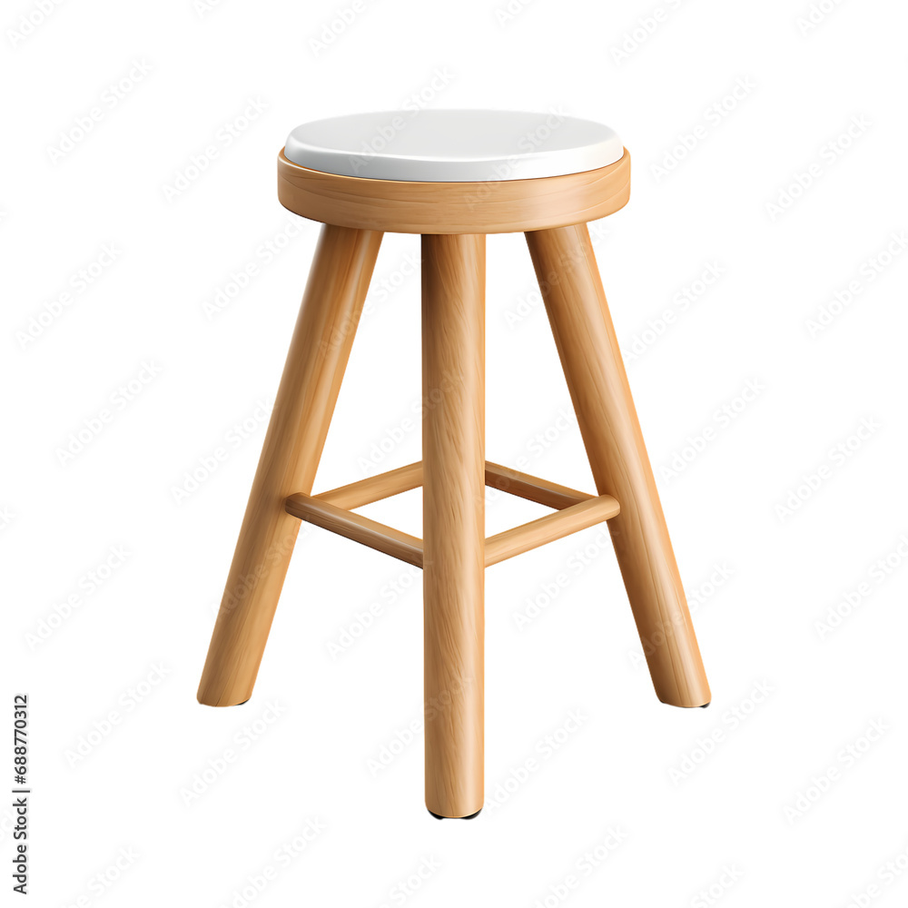 Stool isolated on transparent background Stool isolated on transparent background