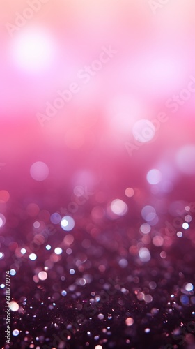 Blurred pink background with confetti and sparkles  bright colorful background
