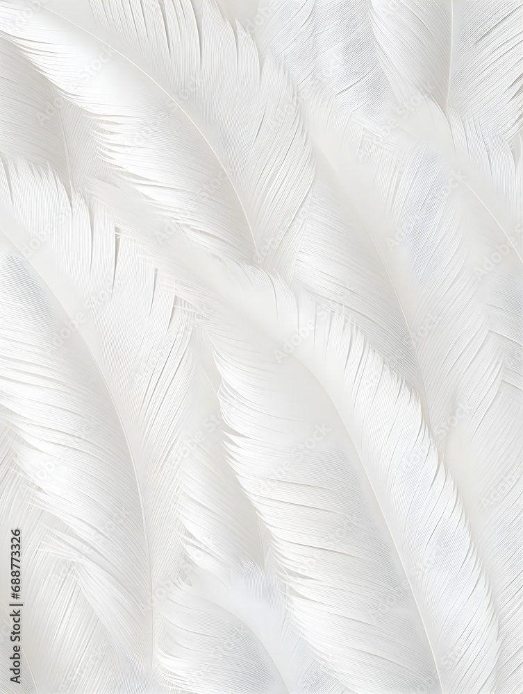 Close up abstract white feather background Close up abstract white feather background