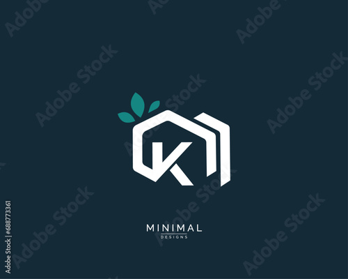 K house modren minimlist logo icon photo