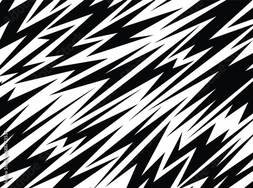 Abstract background with various sharp, zigzag and arrow pattern