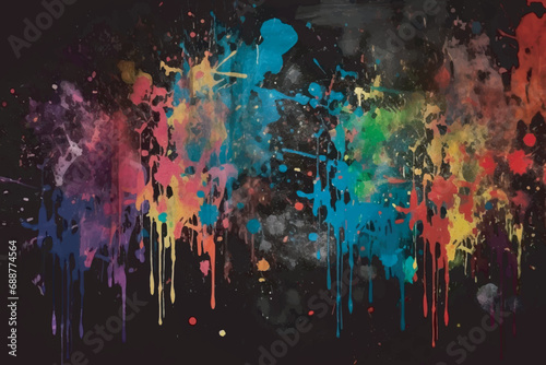 Multicolored abstract dirty grunge background photo