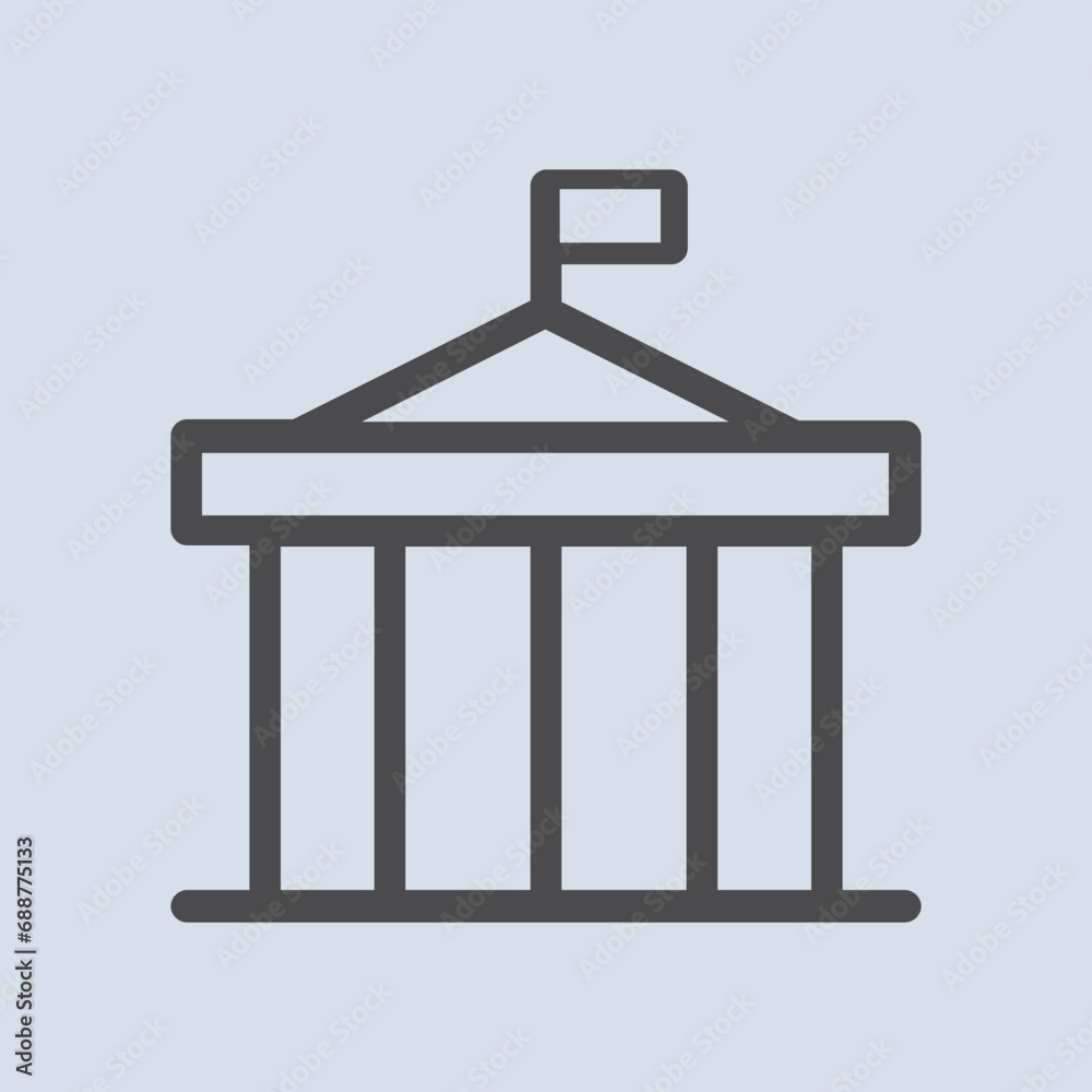 Collection of vector building line icons. Banks, schools, courthouses, universities, libraries. Architectural concept. Can be used for topics like offices, cities, real estate Collection of vector building line icons. Banks, schools, courthouses, universities, libraries. Architectural concept. Can be used for topics like offices, cities, real estate