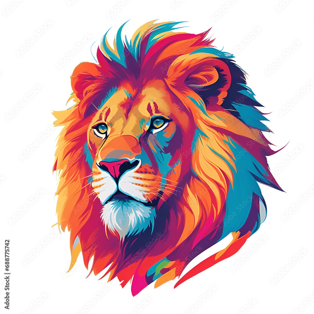 lion rainbow