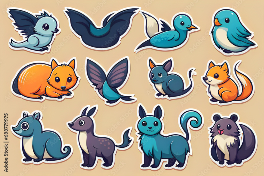set of animals set of animals