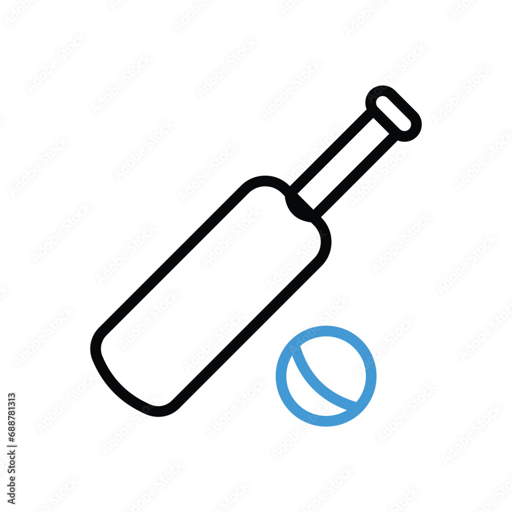 Cricket Icon vector stock illustration Cricket Icon vector stock illustration