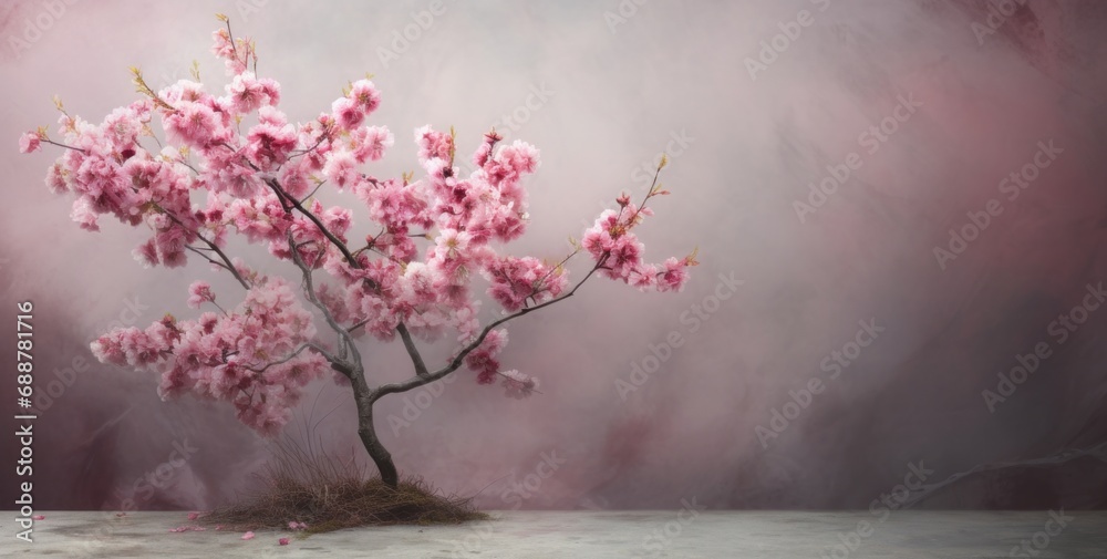 cute spring tree in the spring,
