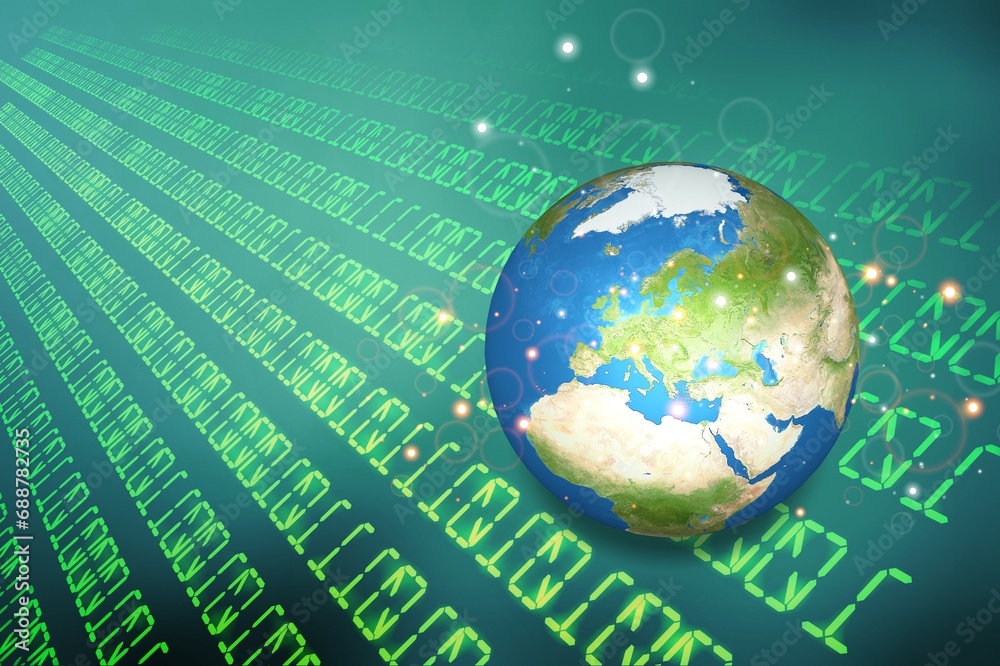 Natural World digital technology concept, earth globe. Natural World digital technology concept, earth globe.