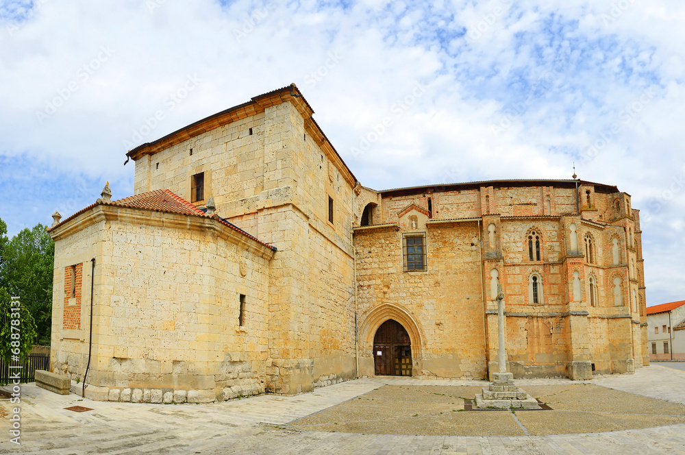 Church and Convent of San Pablo, Peñafiel, Mudéjar architecture, Valladolid province, Castilla y Leon, Spain