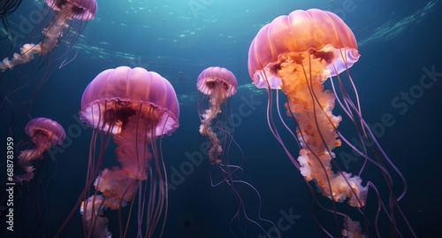jellyfish in the atlantic ocean,