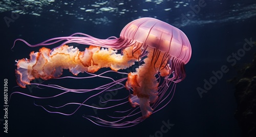 jellyfish in the atlantic ocean, © ArtCookStudio