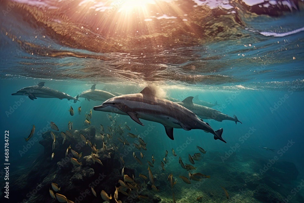 Obraz premium underwater sea scape