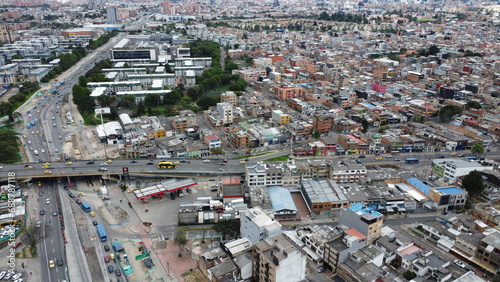 
aerial images with drone of bogota #688787118