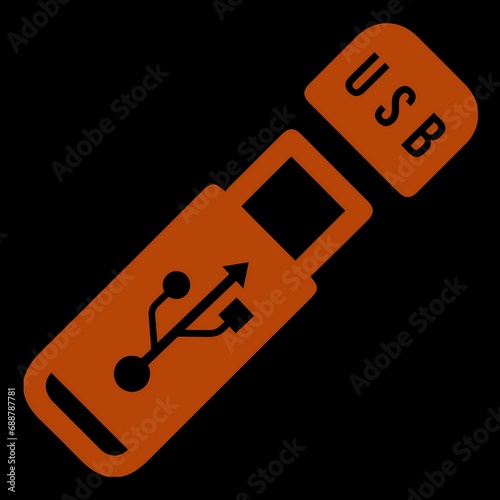 icon flasdisk data device storage