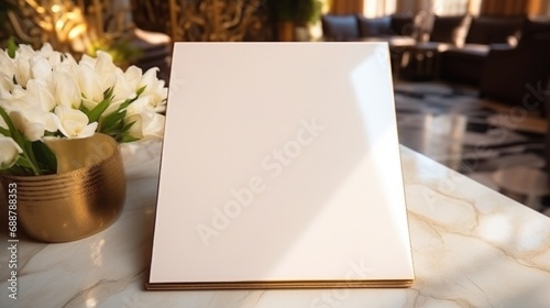 Notepad with blank front,