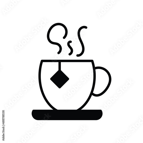 chai icon vector stock illustration