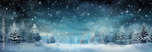 snow forest snowflakes blue sky in the background msgbox,