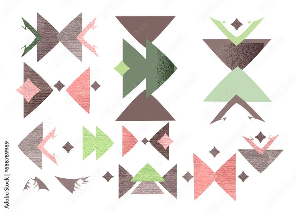 Abstract minimal  elements. Mid century , aesthetic contemporary geometric shapes. Design for your wall art, decoration, wallpaper.