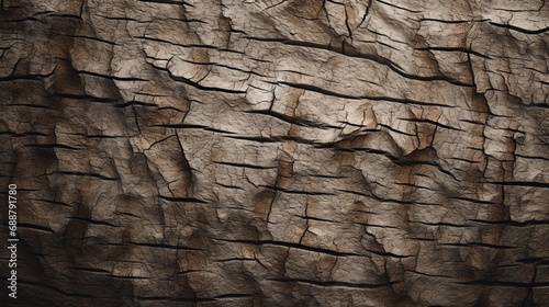 Minimal Landscape of Sedimentary Cracked Rock Formation in Earthy Tones