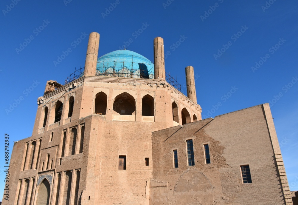 Dome of Soltaniyeh Tomb of Oljeitu in Zanjan province, Iran